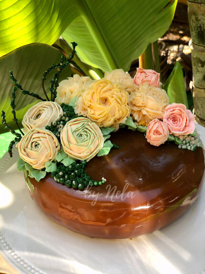 Tarta flores by Nela